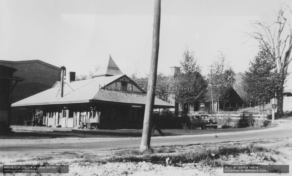 Postcard: Boston & Maine Railroad station, Greenville, New Hampshire